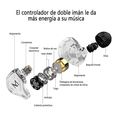 thumbnail image 3 of Audífonos In-ear Trn Mt1 Blanco Transparente,con Micrófono Malubero Malu1480, 3 of 3