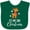 Green, variant on Inktastic My 2nd Christmas Reindeer Childs Boys or Girls Baby Bib