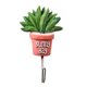thumbnail image 5 of Gancho adhesivo resistente para colgar en la pared, con forma de cactus, para puerta de baño hojas largas, 5 of 9