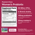 thumbnail image 7 of Physician’s Choice Women’s Probiotic with Prebiotic and Cranberry Fruit Powder, 50 Billion CFU, 60 Count, 7 of 7