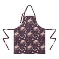 thumbnail image 2 of Pioneer Flower Floral Print Pattern Apron for Women and Men, Cotton Linen Waterproof with Pockets, Adjustable, 33x27 Inch for Kitchen, Gardening, BBQ, Salon, 2 of 6