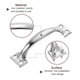 thumbnail image 4 of Tiradores de puerta, paquete de 4, tiradores de puerta de 4 pulgadas/99mm con tornillos para hardware de cajones, 4 of 6