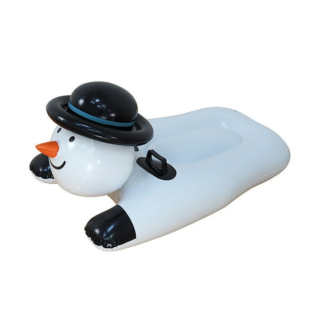 Agiferg PVC Cold-resistant And Wear-resistant Material Inflatable Snowboard Snowman Ski Ring Christmas Sleigh Ski