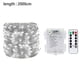 thumbnail image 2 of Cadena de luces LED de 200 pies con pilas y control remoto para dormitorio, patio y jardín, 2 of 5