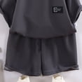 thumbnail image 5 of Leey-World Boys Clothing Sets Boys 2 Piece Athletic Outfits Short Sleeve Sport T-shirt and Shorts Summer Casual Clothes for 6-12 Years 2t Boys Outfit Sets Summer(Grey,18-24 Months), 5 of 6