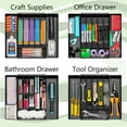 thumbnail image 3 of Sorbus Expandable Silverware Organizer – Adjustable Kitchen Drawer Tray for Utensils, Flatware, and Cutlery Storage, Black, 3 of 10
