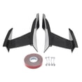 thumbnail image 2 of Almencla Car Front Bumper Lip Diffuser Splitter Fins Body Spoiler Canards Chin Car Tuning, 2 of 8
