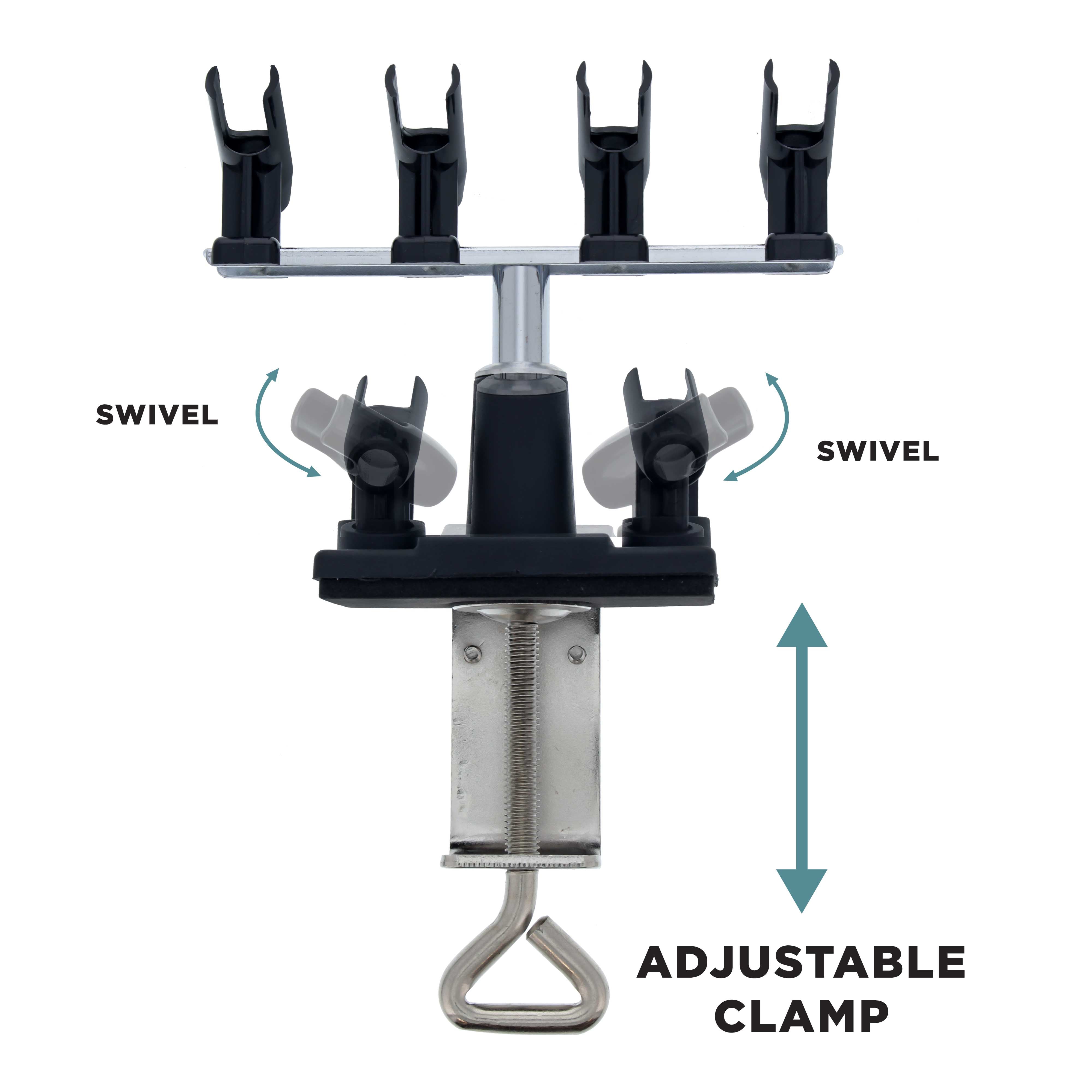 SAGUD Airbrush Holder Clamp-on Style Air Brush Station Stand Kit 360°  Rotate Holds Up to 6 Airbrush Guns