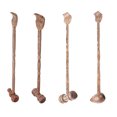 thumbnail image 1 of 4pcs Handheld Double-head Wood Body Massage Hammer Practical Back Scratchers, 1 of 6