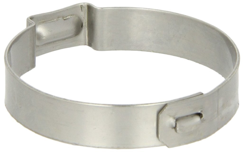 Clamp ID Range 15.7 mm Oetiker 10500010 Zinc-Plated Steel Hose Clamp with Mechanical Interlock 7 mm Band Width - 18.5 mm Pack of 150 Open One Ear Closed 
