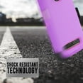 thumbnail image 4 of For Motorola Moto Z3/Z3 Play Holster Hybrid Layers Shock Resistant Design Protective Phone Case with Built-in Screen Protector and Kickstand (Purple), 4 of 4