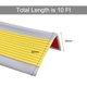 thumbnail image 2 of Protector de borde de escalera Uxcell antideslizante, tira autoadhesiva para exteriores e interiores, amarillo (10 pies), 2 of 6