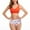 Orange, variant on Fesfesfes Swimsuits for Mother and Daughter Floral Print Two Pieces Bikini Girls Family Matching Swimsuit Big Girls Swimwear