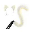 thumbnail image 4 of Conjunto de diadema y cola de gato para cosplay, ideal para fiestas, disfraces y festivales. Color D, 4 of 9