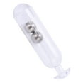 thumbnail image 4 of 50 Uds. Sonajeros de plástico de 21mm, señuelo de pesca, sonajeros de tubo de inserción para peces blandos, blanco transparente, 4 of 10