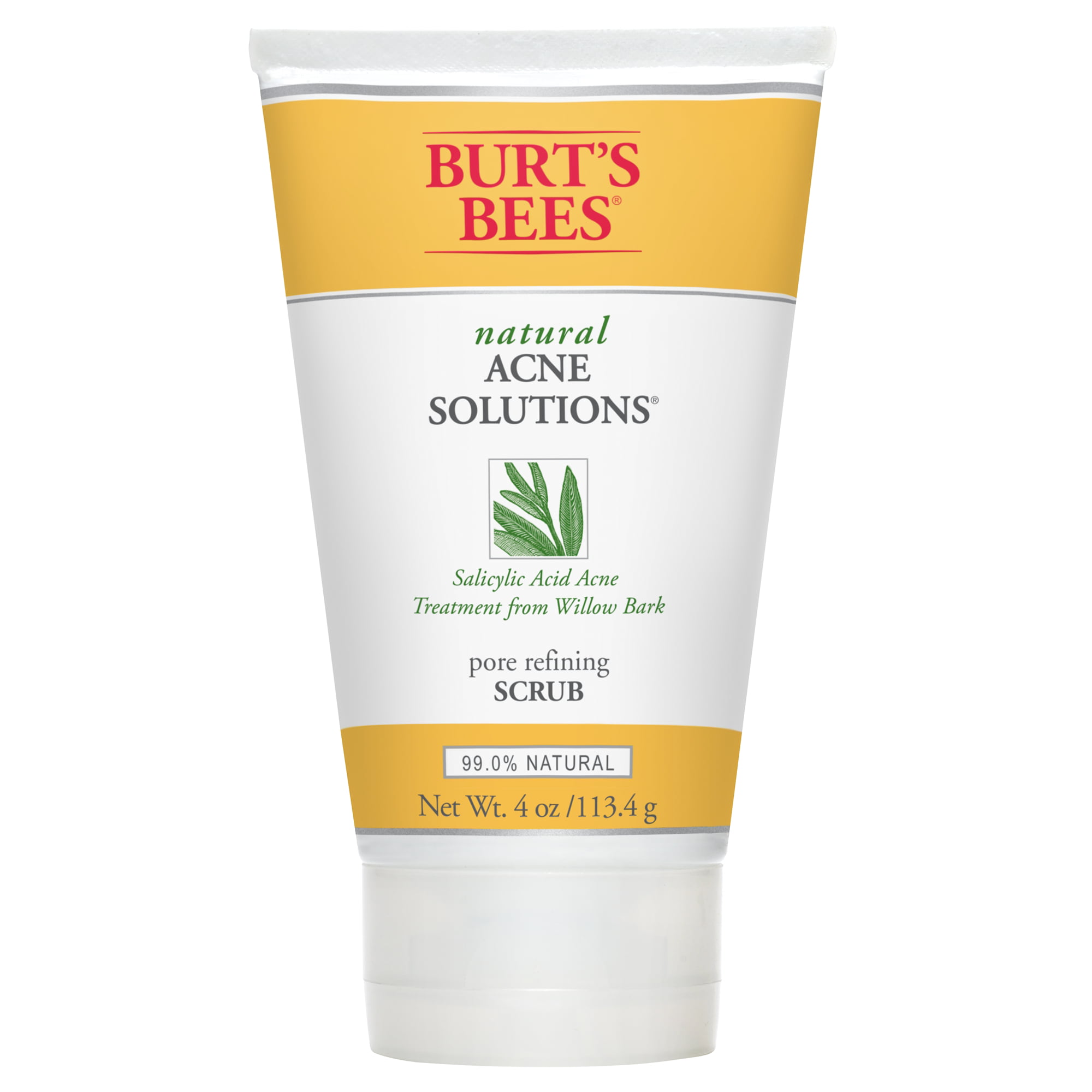 Burt's Bees Natural Acne Solutions Pore Refining Scrub, Exfoliating