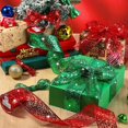 thumbnail image 3 of 2 Rolls 2.5 Inch x 10 Yard Glitter Wire Mesh Ribbon Sparkle Metallic Sequin Wired Ribbon for Crafts Christmas Tree Bows Gift Wrapping Wreath Holiday Decor, 3 of 7