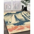 thumbnail image 2 of Ahgly Company Indoor Square Abstract Brown Gold Abstract Area Rugs, 4' Square, 2 of 6