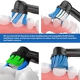 thumbnail image 3 of Replacement Toothbrush Heads Compatible with Oral B Electric Toothbrush,16pcs Black Toothbrush Heads Refill for 4Precision,4Sensitive,4Precision PRO,4Cross,Medium and Soft Brush Heads, 3 of 6