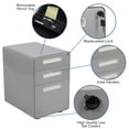 thumbnail image 5 of Flash Furniture Ergonomic 3-Drawer Mobile Locking Filing Cabinet with Anti-Tilt Mechanism and Hanging Drawer for Legal & Letter Files, Gray, 5 of 14