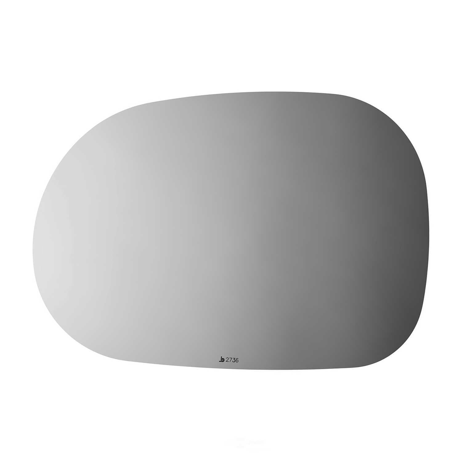 Burco Side View Mirror Replacement Glass - Clear Glass - 2736