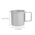 thumbnail image 2 of ELAYARD 1Ud Vaso De Aluminio Para Beber Cup De Portable Para Camping En Color Plateado, 2 of 8