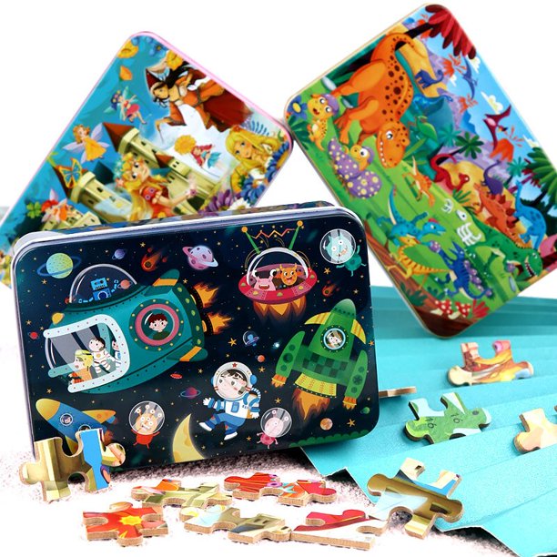 Pcs Puzzle Toys Kids Wooden Matching Puzzle Games Cartoon Ocean Animal Cars Toys Childdren Gifts heqiyong LED
