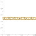 thumbnail image 5 of Real 14kt Yellow Gold 5.25mm Concave Anchor Chain; 20 inch; Lobster Clasp; for Adults and Teens; for Women and Men, 5 of 5
