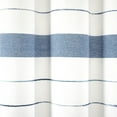 thumbnail image 5 of Lush Decor Chic Stripe Yarn Dyed Eco-Friendly Recycled Cotton Shower Curtain Navy Single 72X72, 5 of 9