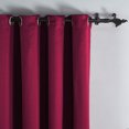 thumbnail image 2 of Home Soft Things Solid Blackout Curtains/Drapes Thermal Insulated Grommet Darkening Curtains, 2 Curtains and 2 Tiebacks Set - Burgundy - 54 x 96 inches, 2 of 7