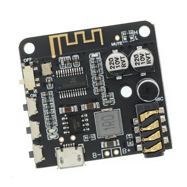 Seitruly Receptor de audio Bluetooth V5.0 Placa decodificadora de música estéreo Módulo amplificador de música portátil USB, actualizado Type3 NO3