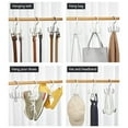 thumbnail image 6 of Closet Organizer Rotating Bag Hanger | Multi-Function Coat Hook Rack | 5-Claw 360° Belt Tie Scarf Holder | Rubber Wood ABS | Space-Saving Hanging Storage, 6 of 9