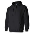 thumbnail image 3 of Gildan Fleece Pullover Hoodie for Men | Heavy Blend Warm Cozy Hooded Sweatshirt for Warmth & Comfort in Black, 8 oz. 50/50 Cotton/Polyester- Size S, 3 of 5