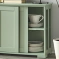 TMS Pacific Wood Sliding Door Storage Unit, Mint