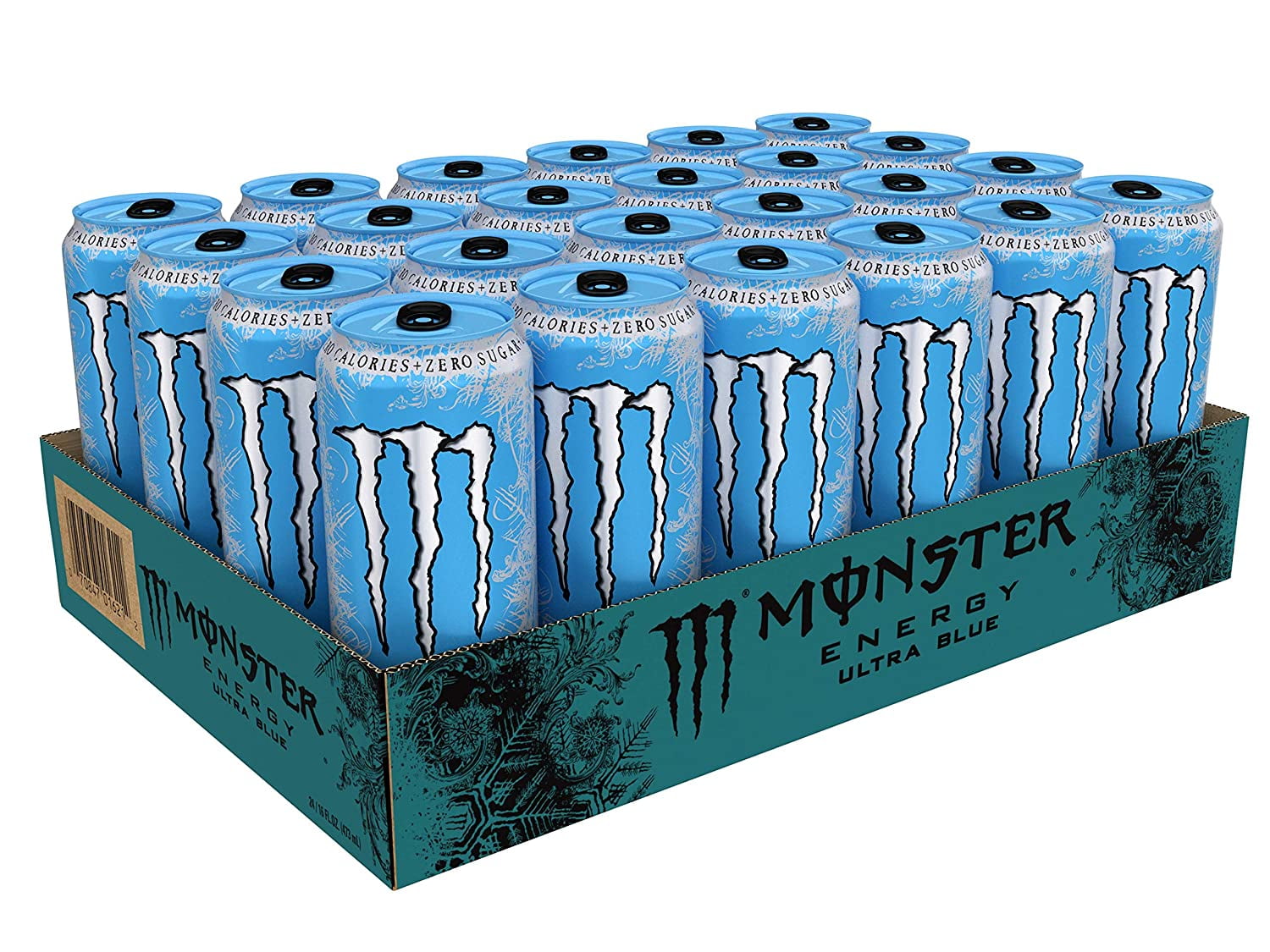 Monster Energy Ultra Rosa, Sugar Free Energy Drink, 16 Fl Oz, Pack of 24 