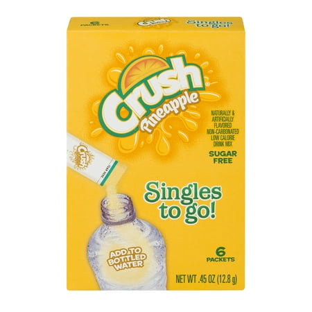 Singles Circle Singles - (12 Pack) Crush Singles To-Go Drink Mix, Pineapple, .45 Oz, 6 Packets, 1 Count
