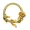 Gold 10mm, variant on FLower Septum Rings 16G Nose Hoop 316L Surgical Steel Hinged Clicker Daith Piercing Jewelry Rose Cartilage Earring Conch Tragus Earring Hoop For Women Men