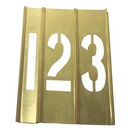 

Brass Stencils 15 Piece Number 6 In