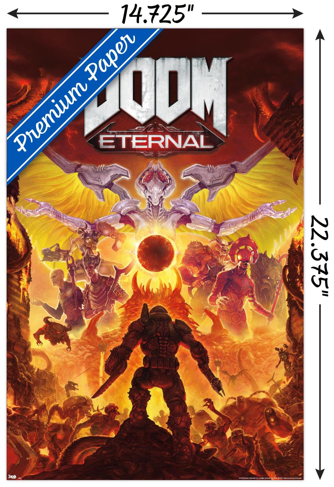 【非売品・激レア】「DOOM ETERNAL」告知 ポスター ❌折れ Doom Eternal Promotional May 1996 Comic Cover Poster 11x16 11/22