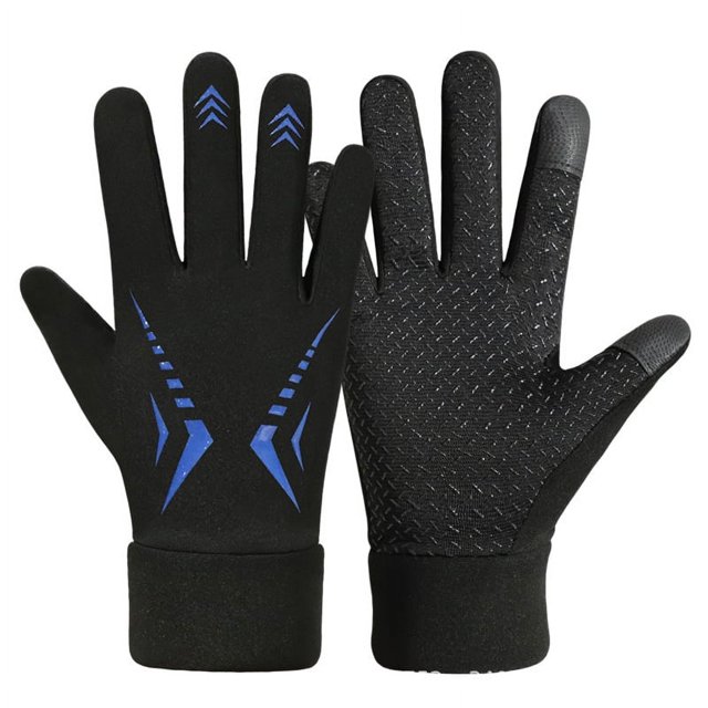 Guantes de montar para hombre de otoño e invierno, guantes antidesgaste y de terciopelo, guantes deportivos, guantes para mujer resistentes al frío y a las salpicaduras de agua, con