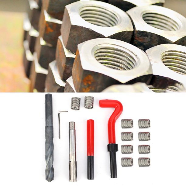 OTVIAP Thread Repair Sleeve,Thread Insert Kit,15 Pcs Thread Inserts