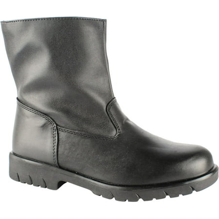 

Men s Toe Warmers Track Waterproof Side Zip Boot Black Leather/Polyuretahne 10 M