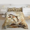thumbnail image 2 of Castle Fairy Big Bass Fish Full Size Comforter Sets 3-Piece for Kids Teens Adults,Fishing Theme Bedding Comforter Set,Lake House Lightweight Bedding Sets,Lightweight Room Decor,Reversible, 2 of 8