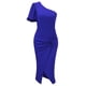 thumbnail image 5 of Vestido Amoldeado Al Cuerpo Vestido de mujer de verano Vestido de mujer de hombro oblicuo para cóctel (Negro M) Ygjytge para Mujer Negro T M, 5 of 7