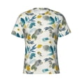 thumbnail image 4 of Qekee Watercolor Leaves Classic Fit T-Shirt Men's Shirt Men's Tight Short Sleeves for Exercise, Running, Mountaineering - Watercolor Leaves, 4 of 9
