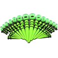 thumbnail image 2 of Kit para estirar las orejas, juego de 50 piezas de expansores, rejuvenecedores y tapones acrílicos y túneles de silicona, conjunto de joyería para Piercing, 2 of 5