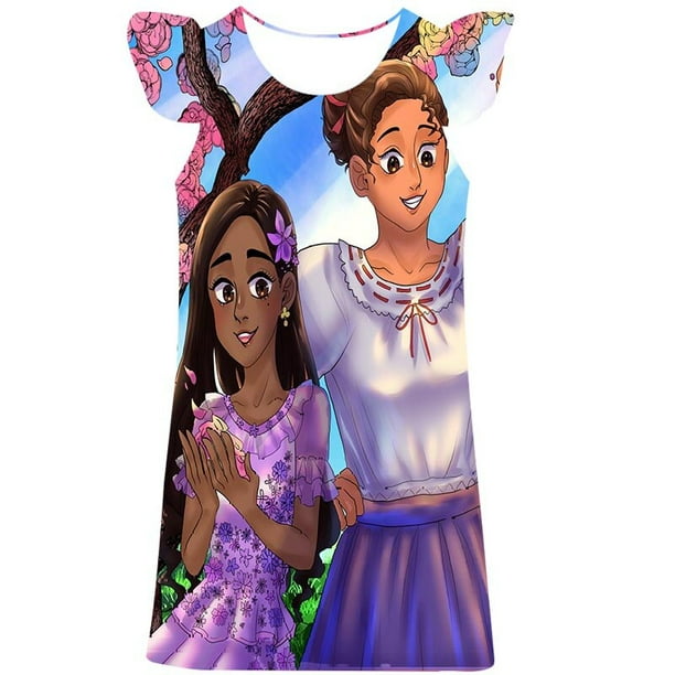 2023 año niña Magic full house vestido princesa niños ropa dibujos animados 3D estampado verano moda Magic full house princesa Dress3T Gao Jinjia LED