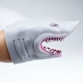 thumbnail image 2 of Shark World Hand Puppets Soft Rubber Realistic Shark Finger Puppets Theaters Toy for Kids, 2 of 5