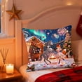thumbnail image 2 of chaungfeng Christmas Decorations, Print Christmas Pillow Covers 18" x 18", with 8 Cute Patterns, Throw Pillow Covers for Home Christmas Decor, Soft Linen Material, 2 of 6