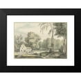 thumbnail image 2 of Roelant Roghman 14x11 Black Modern Framed Museum Art Print Titled - Landscape with a Travel Car for a Farm (1637 - 1692), 2 of 5